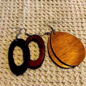 Wood earrings
